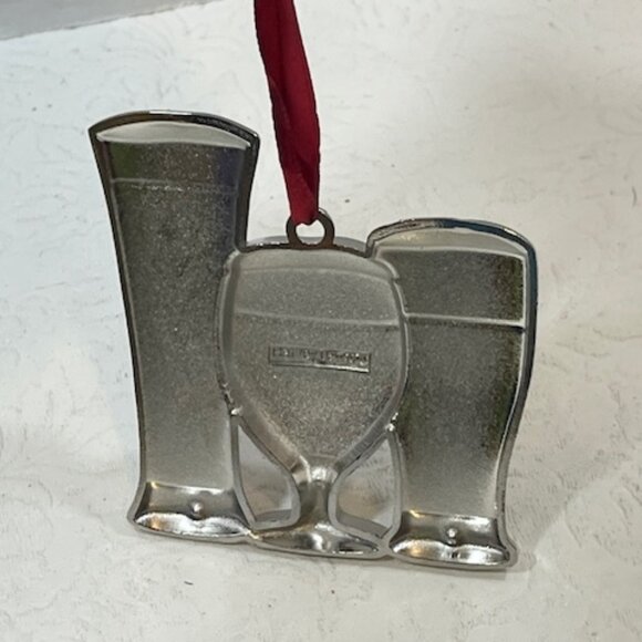 Christmas Beer Glasses Collectible Ornament w/European Crystal Holiday 2.5"x3" - Picture 3 of 10